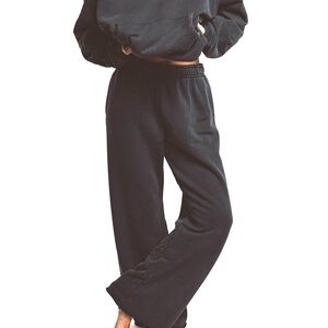 LDMA All Day Straight Leg Sweats in Vintage Black